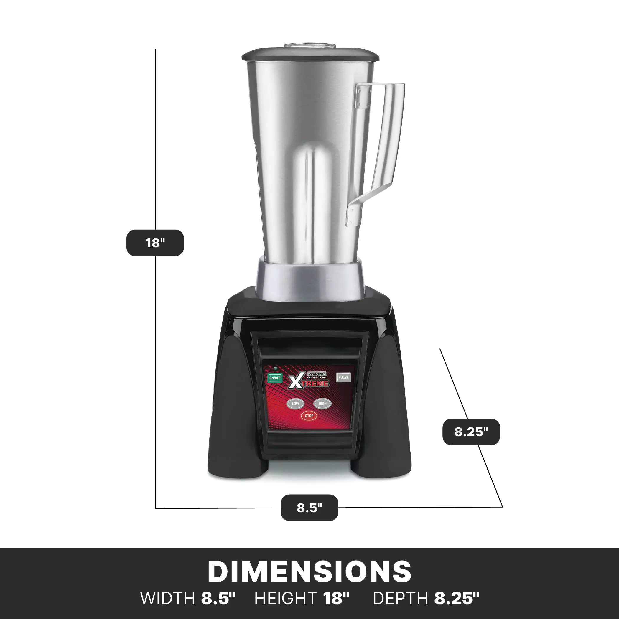 Xtreme Blender with Electronic Keypad and 64 oz. Stainless Steel Container